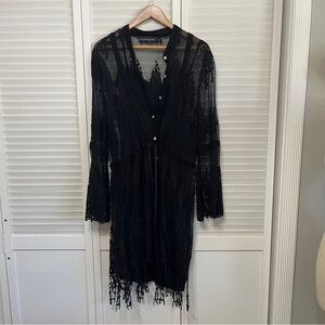 Colleen Lopez Black Lace Overlay Dress